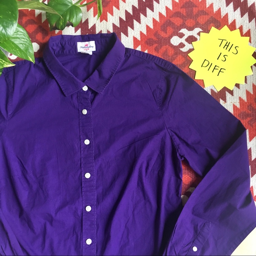 J. CREW Haberdashery Stretch Button Down Collar M